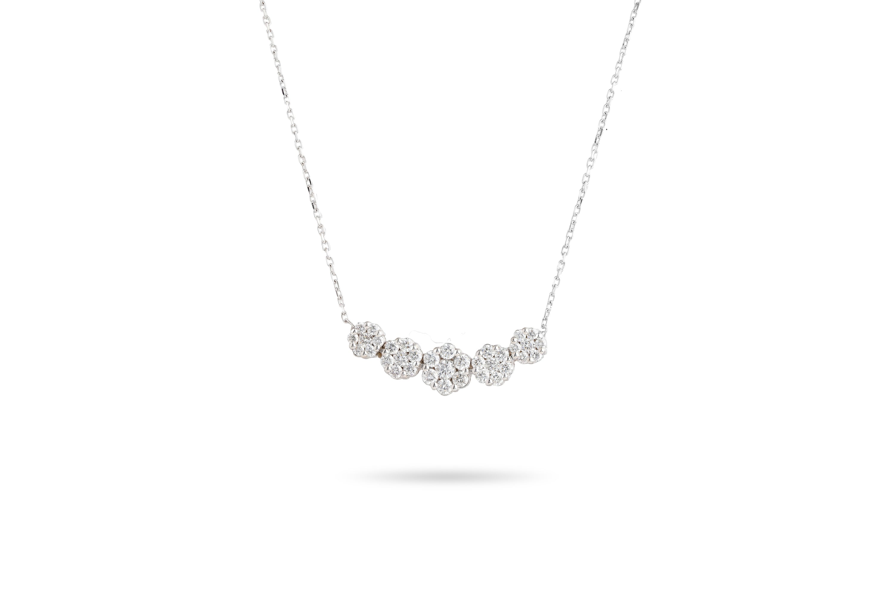 Cluster Diamond Necklace