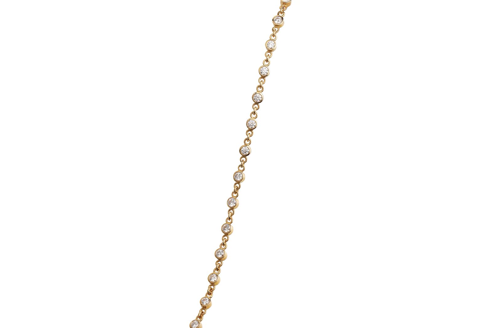 Bezel Set Diamond Tenis Bracelet