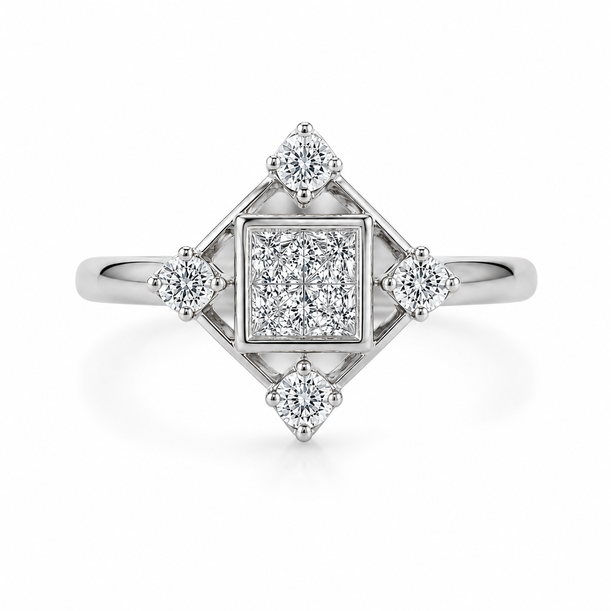 Compass Diamond Ring