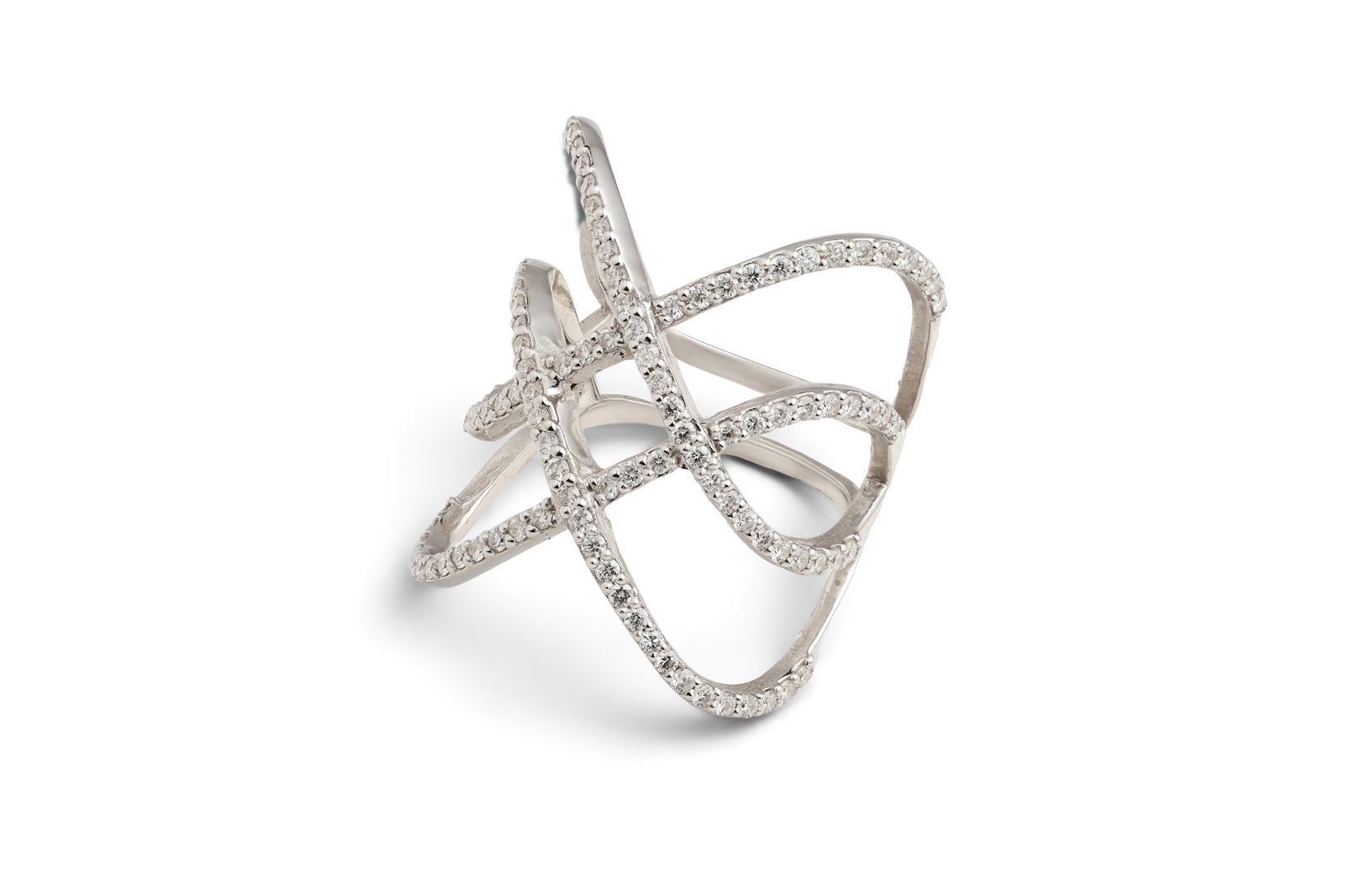 Lattice Diamond Ring