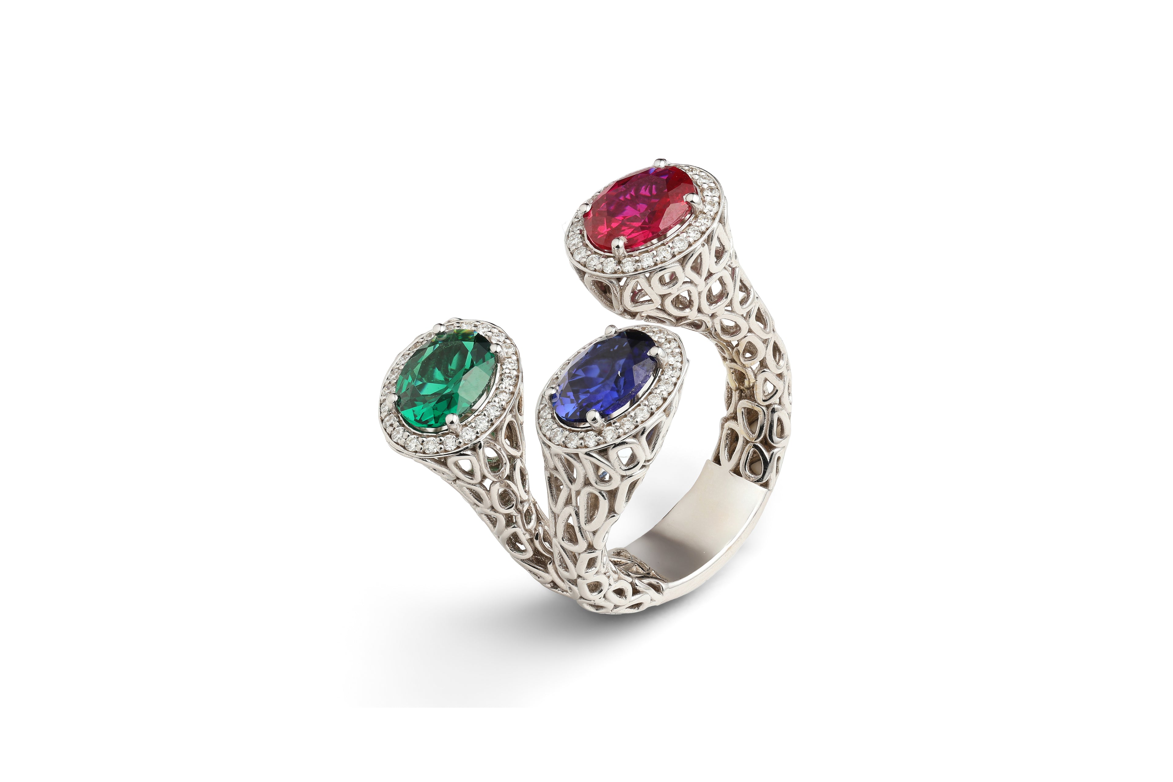 Gemstones Diamond Ring