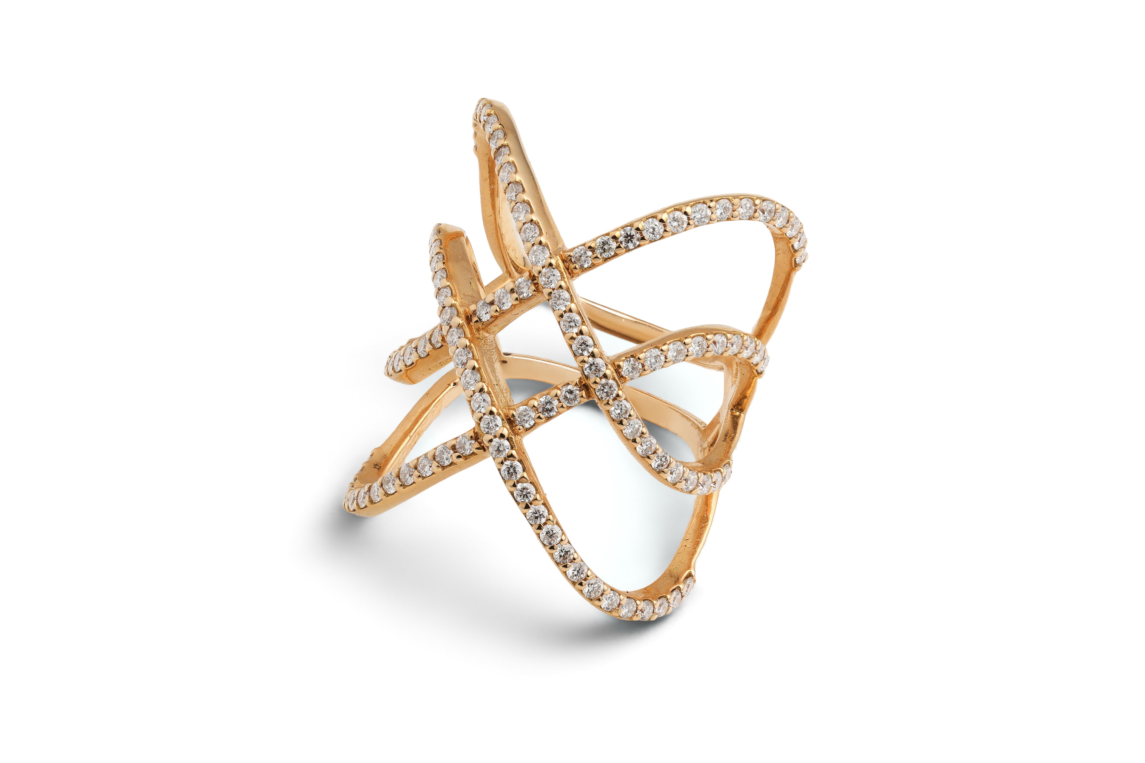 Lattice Diamond Ring
