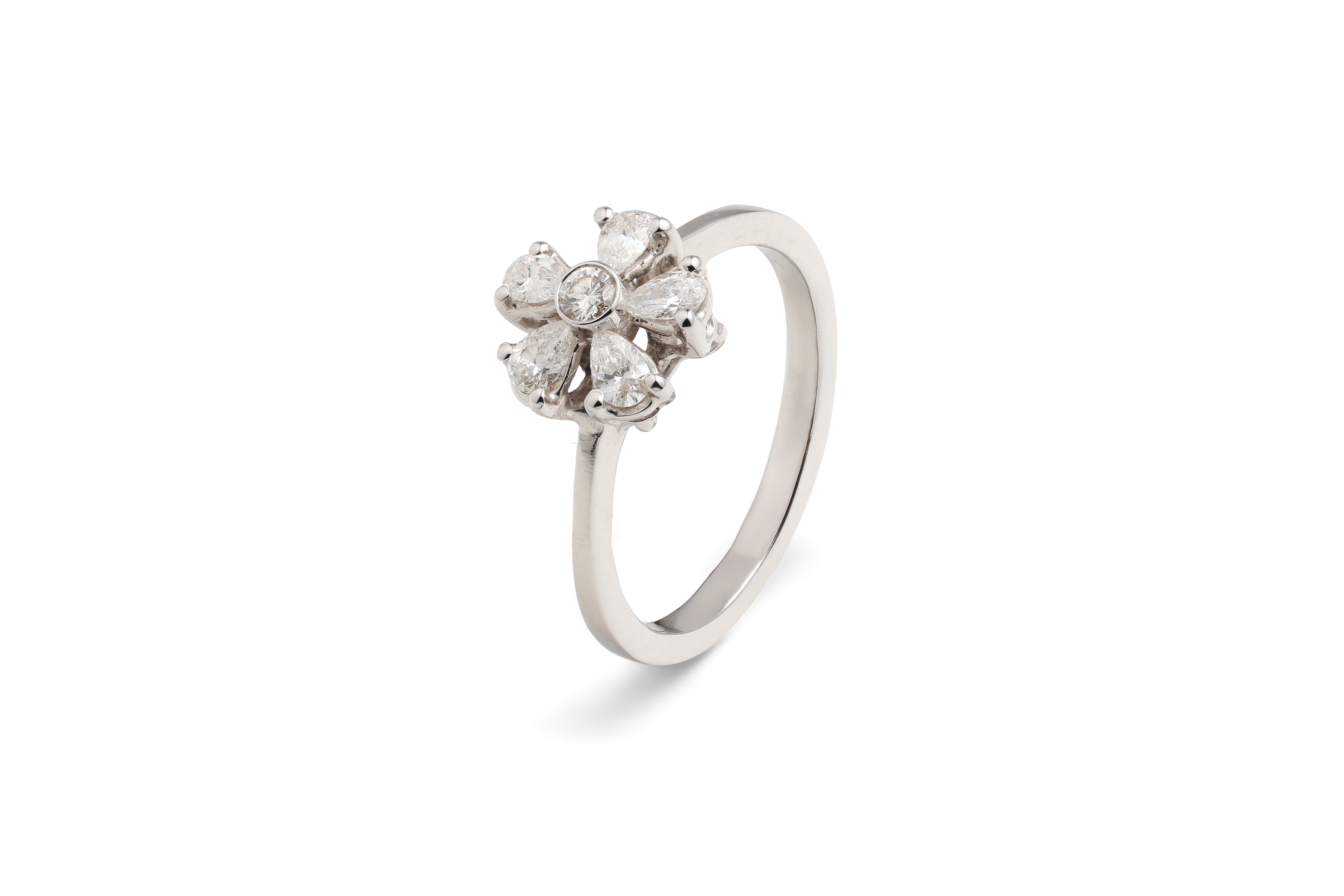 Flower Diamond Ring