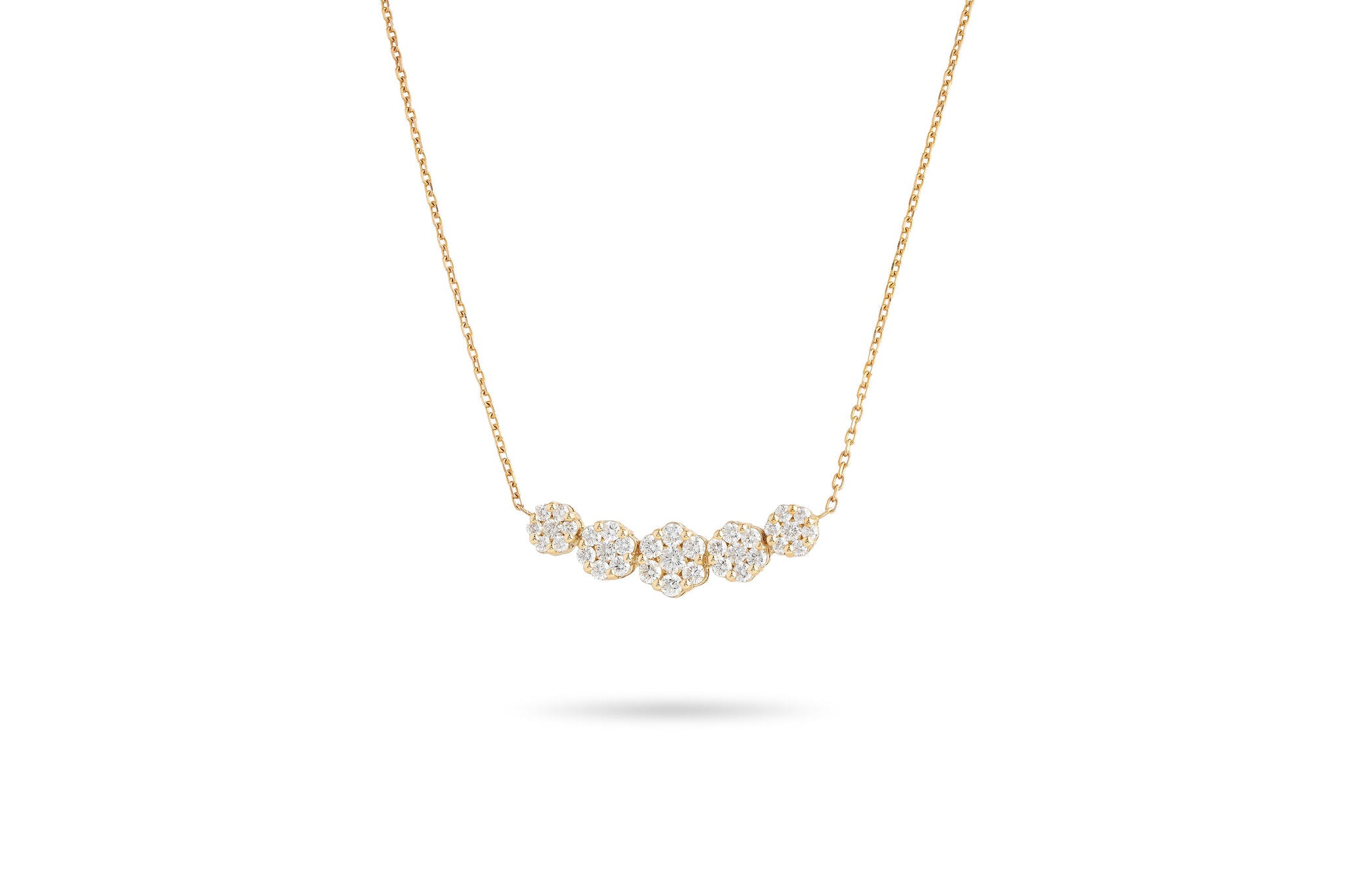 Cluster Diamond Necklace