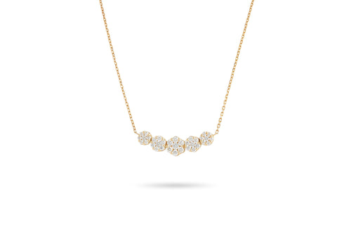 Cluster Diamond Necklace