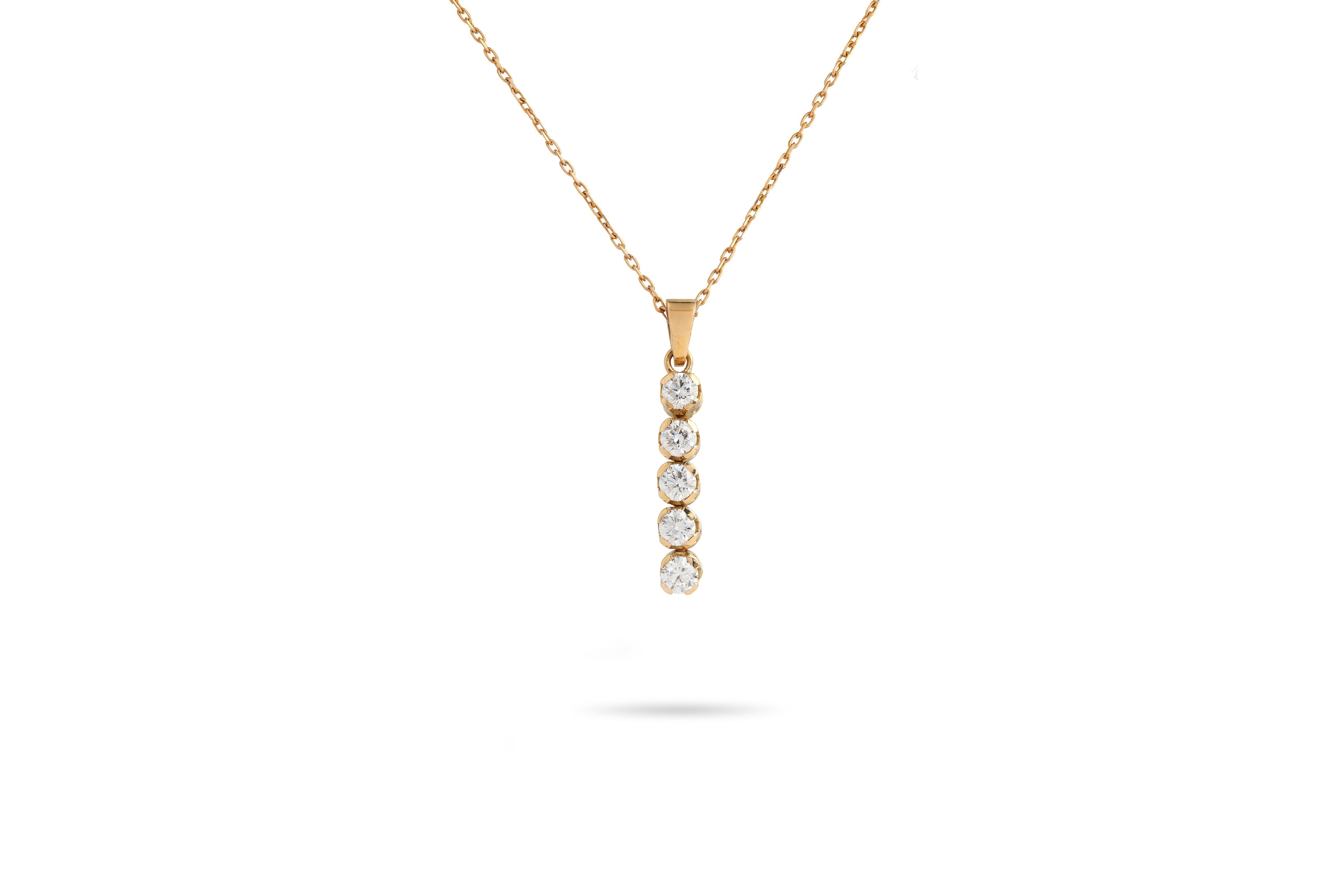 Diamond Vertical Necklace