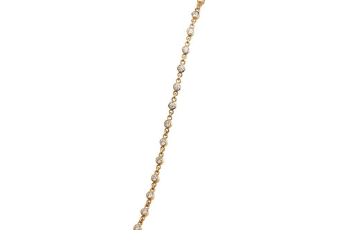 Bezel Set Diamond Tenis Bracelet